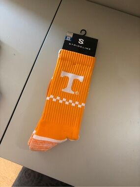 Strideline Men's Orange Crew Socks University of Tennessee
